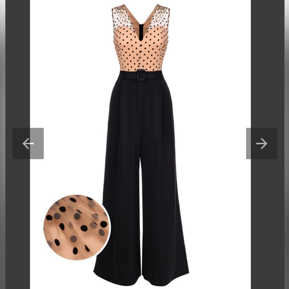 Retro stage jumpsuit